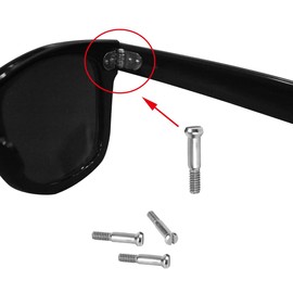 Replacement Silver Screws for Aviator RB2140 RB2168 RB4168 RB4169 RB4195 RB4152 RB4340 RB5022 rx5121 rx5227 Sunglasses Repair Kit (Set of 4) (Silver)