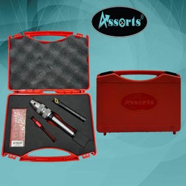 Assorts New Develop Fly Cutter with MT2 Shank & Indexable Boring Bar – Includes 10 PCS DCMT 11T304 Inserts, T-15 Key & Plastic Case | Perfect for Facing & Boring | Watch Working Video for Details