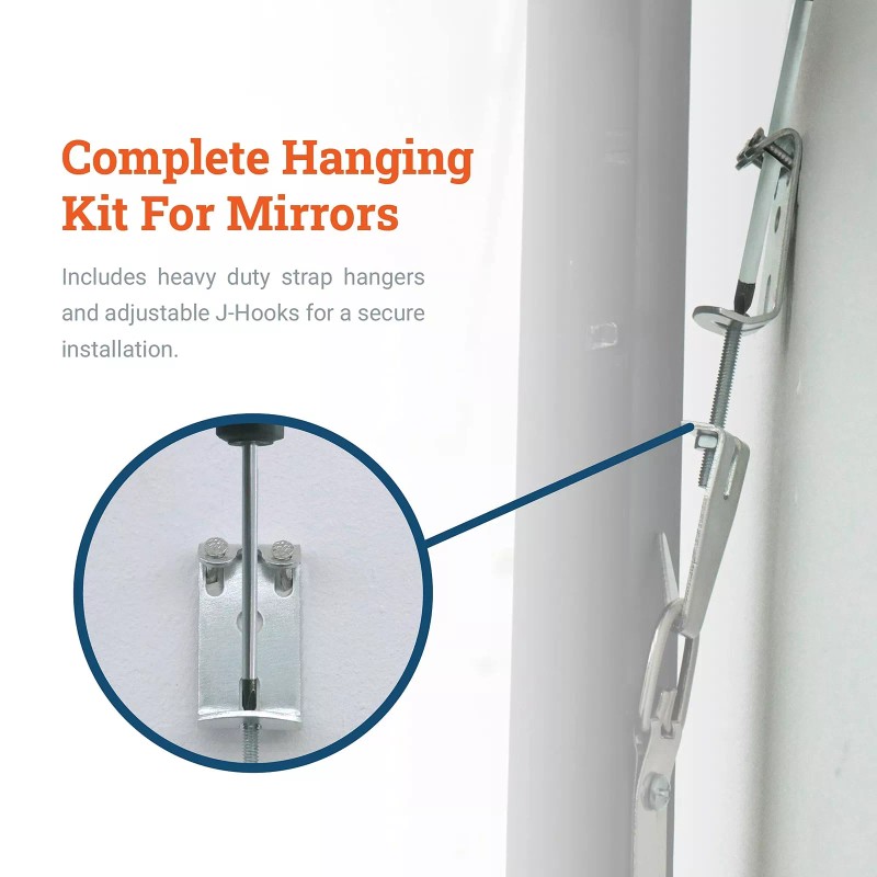 Picture Hang Solutions Mirror Hanging Kit with Hangers and Leveling