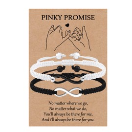 VU100 Couple Bracelets Valentine's Day Gift For Him Her Gift for Couple Infinity Bracelets I Love You Bracelets for Boyfriend Girlfriend Husband Wife