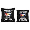 I Married A Cuban Marriage Anniversary Wife Husband Throw Pillow,