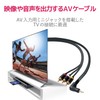 Elecom DH-MLWRY30BK AV Cable Stereo Mini Plug (L-Type 4 Poles)
