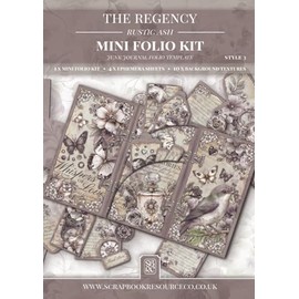 The Regency Rustic Ash Mini Folio Style 3: Junk Journal Folio Template