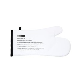 About Face Designs Defined Collection-Cotton Oven/Grill Mitt, One Size, Mom