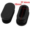 uxcell 40mmx20mm Plastic Non Slip Oval Chair Table Leg Protectors