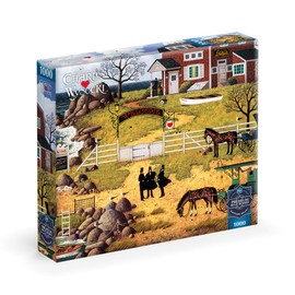 Buffalo Games - Sapphire Select - Charles Wysocki - Formulating The Plan - 1000 Piece Jigsaw Puzzle – Challenging & Fun – Blue Core Puzzle Board – Giftable Display Box - Full Size Poster Included