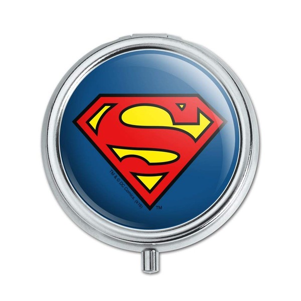 Superman Classic S Shield Logo Pill Case Trinket Gift Box