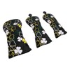 3PCS Golf Head Cover for Fairway Woods Driver Hybrids PU