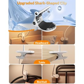 LEPOWER Clip on Light, 60 LED Reading Lights for Books in Bed, with 25+ Lighting Options, 3 Timer, Night Light Function, Eye-Caring Book Light for Reading in Bed, Headboard, Bedroom, White