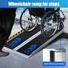 Rocspire 4FT Portable Wheelchair Ramp - 800lbs Foldable Aluminum Ramp