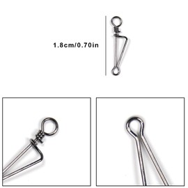 100 Piece Fishing Swivels Set Swivel Fishing Accessories Set Swivel