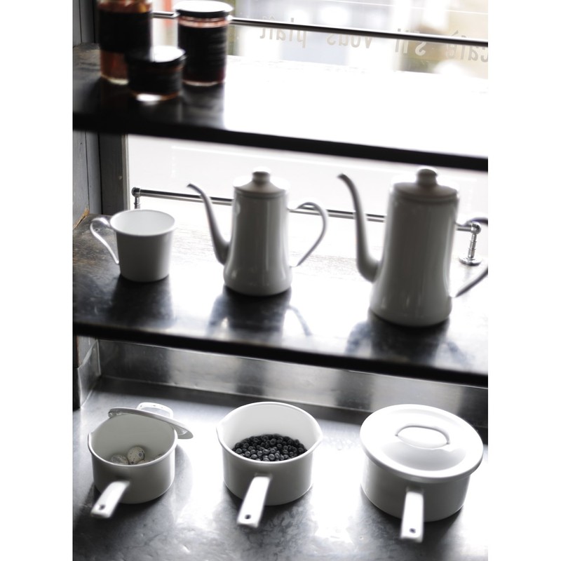 月兎印 マグカップ コーヒーカップ ホワイト 琺瑯 300ml