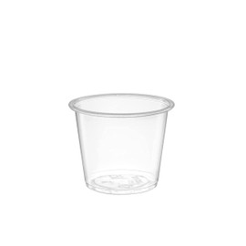 DHG PROFESSIONAL 2500 Counts Diposable Clear Plastic Portion Cups, Clear Lids Sell Seperately (5.5 oz Cups)