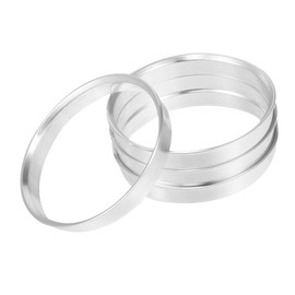 A ABSOPRO 70.1 to 60.1mm Wheel Hub Centric Rings Silver Tone (Set of 4)