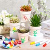 Reallnaive 4 Sets Spring DIY Ceramic Painting Flower Pots Craft