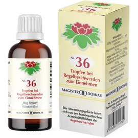 MAGISTER DOSKAR Tropfen Nr. 36 - Homöopathische Tropfen bei Regelbeschwerden, 50 ml
