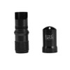 Waterproof Aluminum Survival Pill Capsule Case Emergency Box Container (Black)
