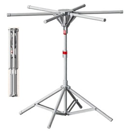 HOLTPHILI Floding Clothes Drying Rack Portable Foldable Laundry Drying Rack Collapsible with Hanger Outdoor Indoor, Metal
