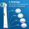 HSYTEK 16er Aufsteckbürsten Kompatibel mit OralB Zahnbürste Elektrische, Aufsätze für