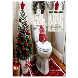 ELF Props Elf has found the Toilet Rolls! - Props Ideas Joke Christmas Decoration Prop Accessories Elf games