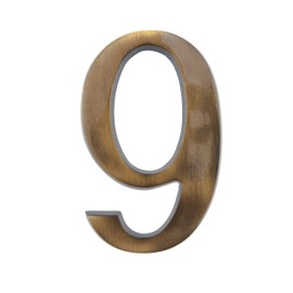 HUBER House Number 6/9 Brass 20 cm I House Numbers for House & Door I House Number XL I House Number Signs in Elegant Brass 3D Design, House Number