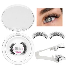 PRO LASHBEAUTY Pestañas magnéticas con aplicador, duraderas y reutilizables. Kit de 4 imanes por pieza. No necesita pegamento. Pestañas postizas resistentes al agua, sin crueldad animal, fáciles de us