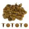 uxcell 50 Pcs Brown Car Interior Clips Bumper Fender Fastener