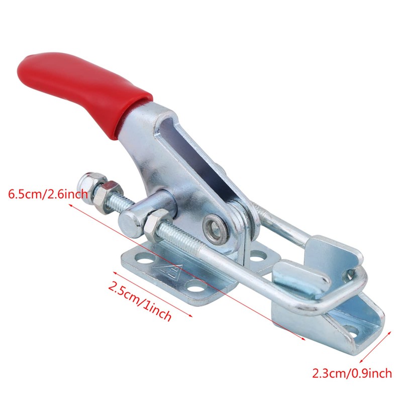 4Pcs Toggle Clamp, Adjustable Toggle Catch Latches 163kg/360lbs Holding Capacity