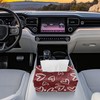 KUIFORTI Love Heart Tissue Box Valentines Day Leather Tissue Box