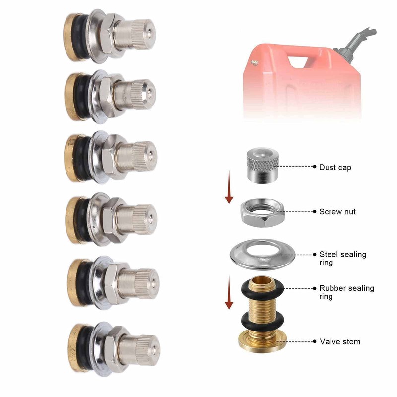 LOCADENCE Fuel Gas Can Vent Caps, 6 Vent Valve Gas