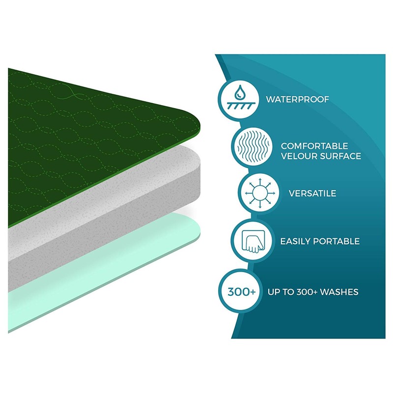 ComfortCare Incontinence Protection Chair Pad 1 Litre -Green