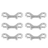 6Pcs Double End Snap Hook Stainless Steel Multifunctional Double Ended