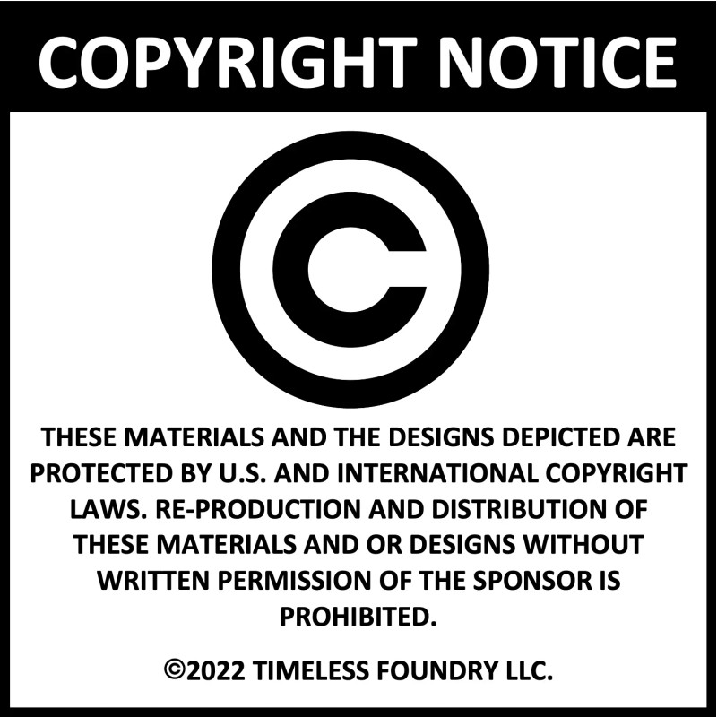 Timeless Foundry VIKING HAMMER PENNY - Graphite Coin Mold