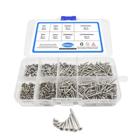 Tapping Screw Set: Very small screw set perfect for connecting iron sheets and thin plates, wood screws, tapping screws, screw sets, iron plate screws, small screws