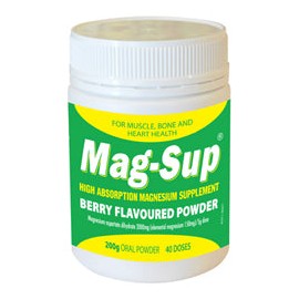 Mag-Sup Magnesium Supplement Oral Powder Jar 200g