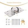 2 Pack Van Door Padlock Keyed Alike Heavy Duty Solid