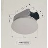 Homewerks Ceiling and Wall Mounted Bathroom Ventilation Fan w/Dimmable LED