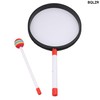 BQLZR Plastic Hand Drum with Colorful Hammer Musical Instrument 7.9x14.3"