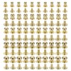 QUARKZMAN 4/5/6/7/8mm Ball Head Rivets Screw Rivets, 50 Pack Round