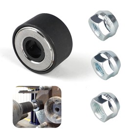 Polcatay 1 Set Wheel Stud Installer, 22800 Wheel Hub Modification Screw Installation Bearing Tool, M12 x 1.25 M12 x 1.5 M14 x 1.5 Hex Wheel Lug Nut Adapter, for Cars Tire Repair Accessories (Black)