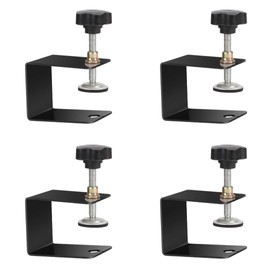 RekiLife Clamps, C-Shaped Clamps, Desk, C-Shaped, Fixing Hardware, Small, Furniture, Tools, Adjustable, (Set of 4)