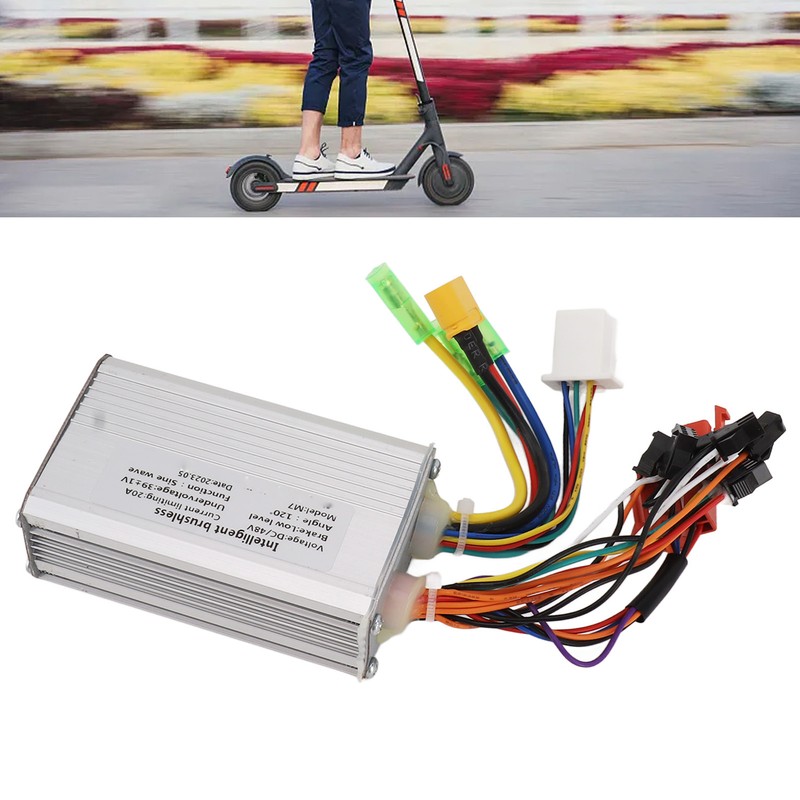 500W48V Electric Bike Controller Brushless Motor Controller Aluminium Alloy Groove