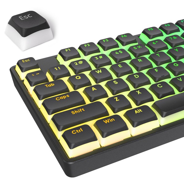 Surmen - Teclas de Pudding de doble disparo PBT Keycaps