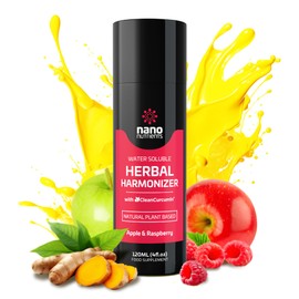 Herbal Harmonizer with CleanCurcumin(TM) - Multi Botanical Antioxidants Supplement - Water Soluble - Nano Curcumin - Holistic Wellness Defender - Healthy Drink Mix (4 fl.oz, Apple and Raspberry)