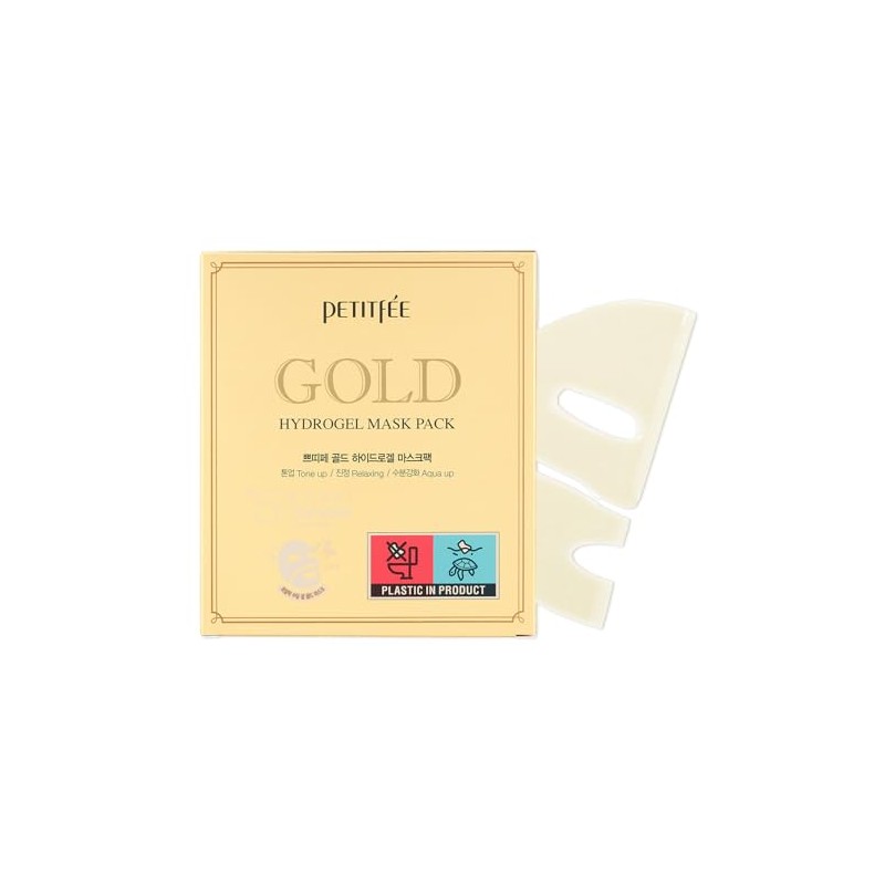 YUAKUOD e] Gold Hydrogel Mask Pack 5ea/Caja