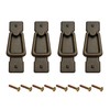 HARMAC HOUSE Vintage Drop Handles Antique Bronze Door Ring Pull