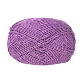Milk Cotton Yarn Purple Yarn for Crocheting Plush Yarn for Crochet Yarn (Purple, One Size)