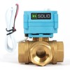 U.S. Solid 1" 3 Way Stainless Steel Motorized Ball Valve