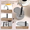 Uncoated 1 Cup Single Tube Moka Pot 304 Thickened Stainless