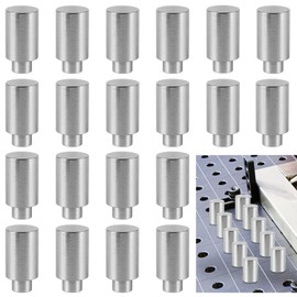 20 Pcs 5/8" x 1" x 1.5" Welding Table Fixture Pins Welding Accessories Welding Table Clamps Welding Table Accessories Stop Alignment Square Quick Setup Fixturing Kit